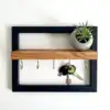 Black And Natural Wood