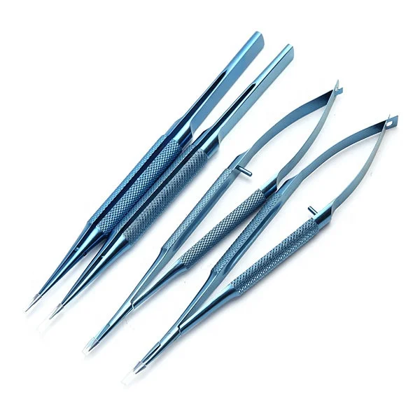 Scissors Titanium Most Selling Titanium Micro Scissors Sets Ophthalmic Surgical Scissors Instruments Set by Uamed Surgical High