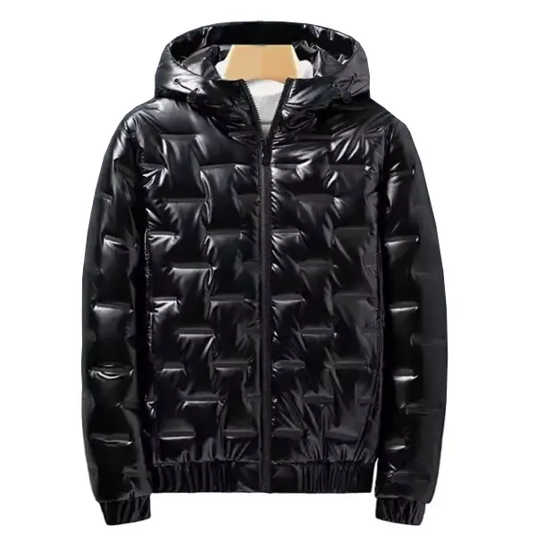 OEM ODM Custom Men's Winter Duck Down Puffer Jacket Premium High Quality Thick Warm Waterproof Windproof Bubble Jacket Private L