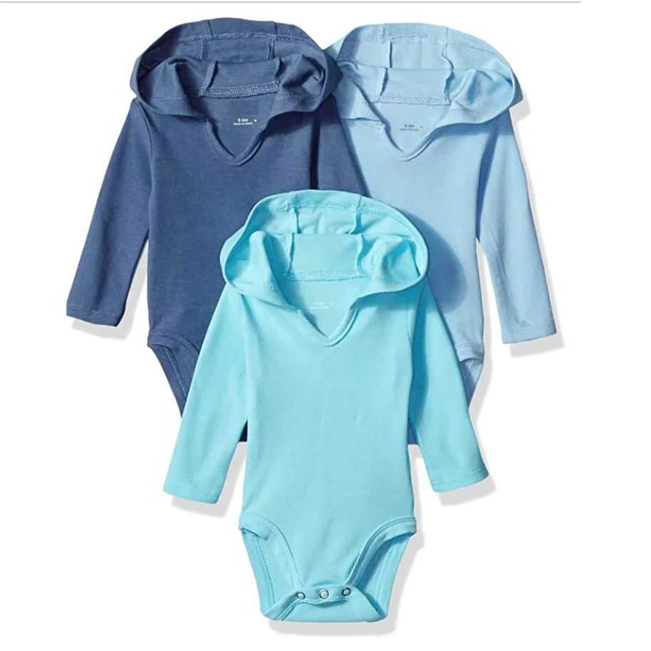 Baby Clothes Long Sleeve Hooded Romper 