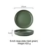 Plato de 8 pulgadas de profundidad (verde oscuro)