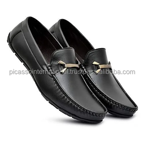 High Quality Best Selling Stylish Look Men's Smart Casual Wear Genuine Leather Loafers Shoes from Indian Manufacturer