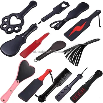 Wholesale BDSM Sex Toy PU Leather Spanking Paddle for Adult Couple