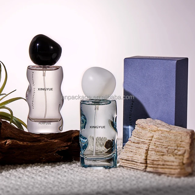 New Design Fashion Style 30ml Luxury Creative Perfume Bottle Special Shape Irregular Customized Glass Sprayer Bottle Package