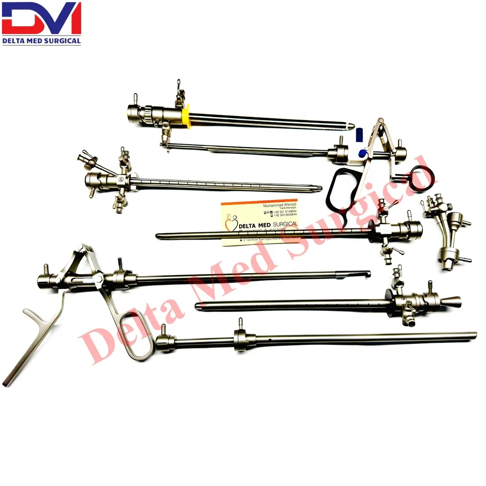 Lower Track TURP Urology Set Manual Power Source TURP Urology Set Complete Instruments Set for Surgery Lower Track Basis