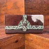 Brown With Green Embossed