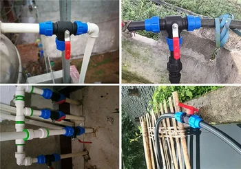 Raccord Droit Fileté Mâle Pour Tuyau PE - 5 Tailles (1/2" à 1,5") Vers PE 20-50 Mm - Irrigation Jardin, Serre - 6