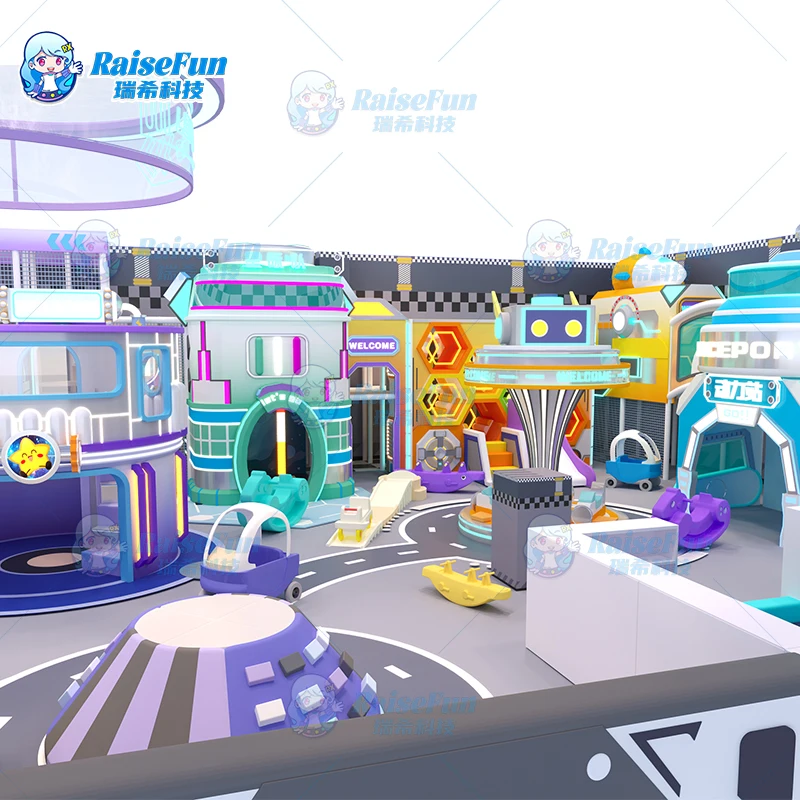 RaiseFun Custom Design PP Metal PC Playground Equipment for Kids Indoor Use-Hot Sale Whole Sale Factory Price