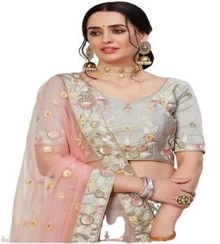Light Color Jashn Latest Designer Heavy Embroidery Work Bridal Wear Silk Lehenga Cholis Collection North American