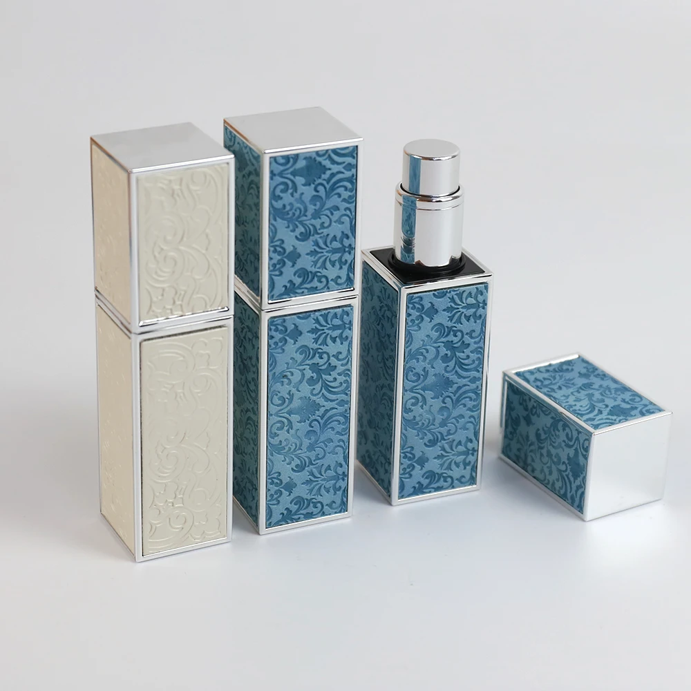 New Wholesale 5ml 3D Printing Empty Aluminum Bottom Refillable Magnetic Travel Perfume Atomizer