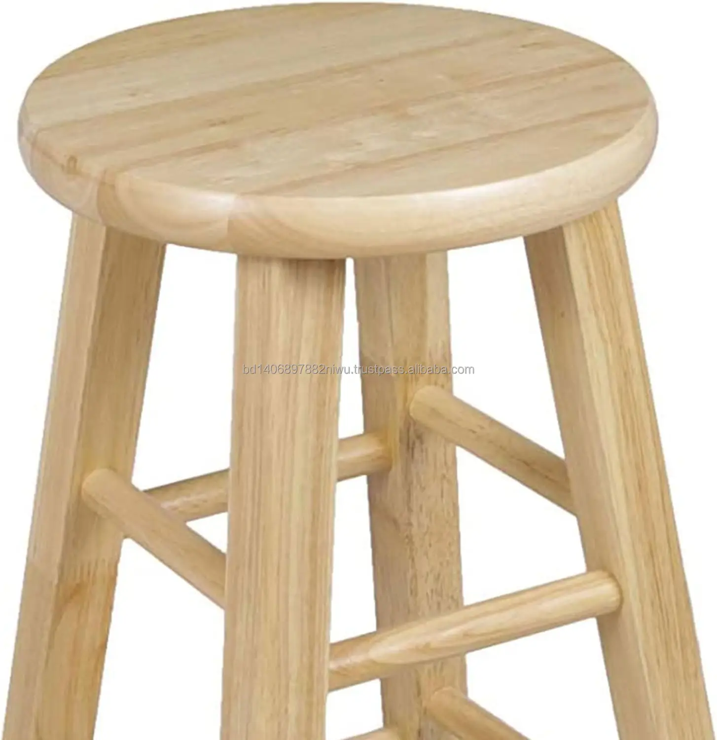 Basics Solid Wood Saddleseat Kitchen Counter Barstool,29inch Height