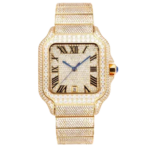 2026New Popular 18K Gold-plated Watch Starry Sky Moissanite Watch Fashion Women's Mechanical Watch Automatic Luxury Quartz Watch