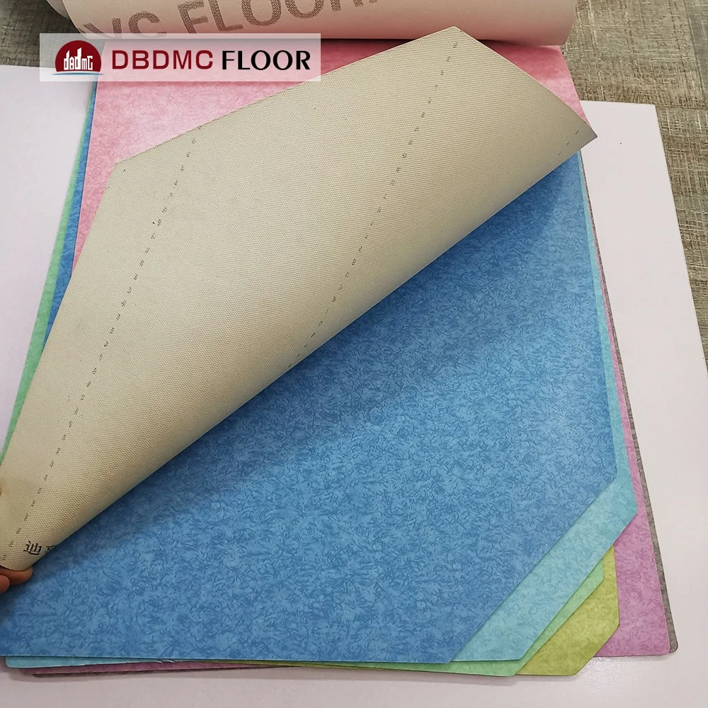 Factory in China Non-Slip PVC Sheets Linoleum Roll Flooring Waterproof Indoor Vinyl Roll for Hospitals 7mm & 8mm Thickness