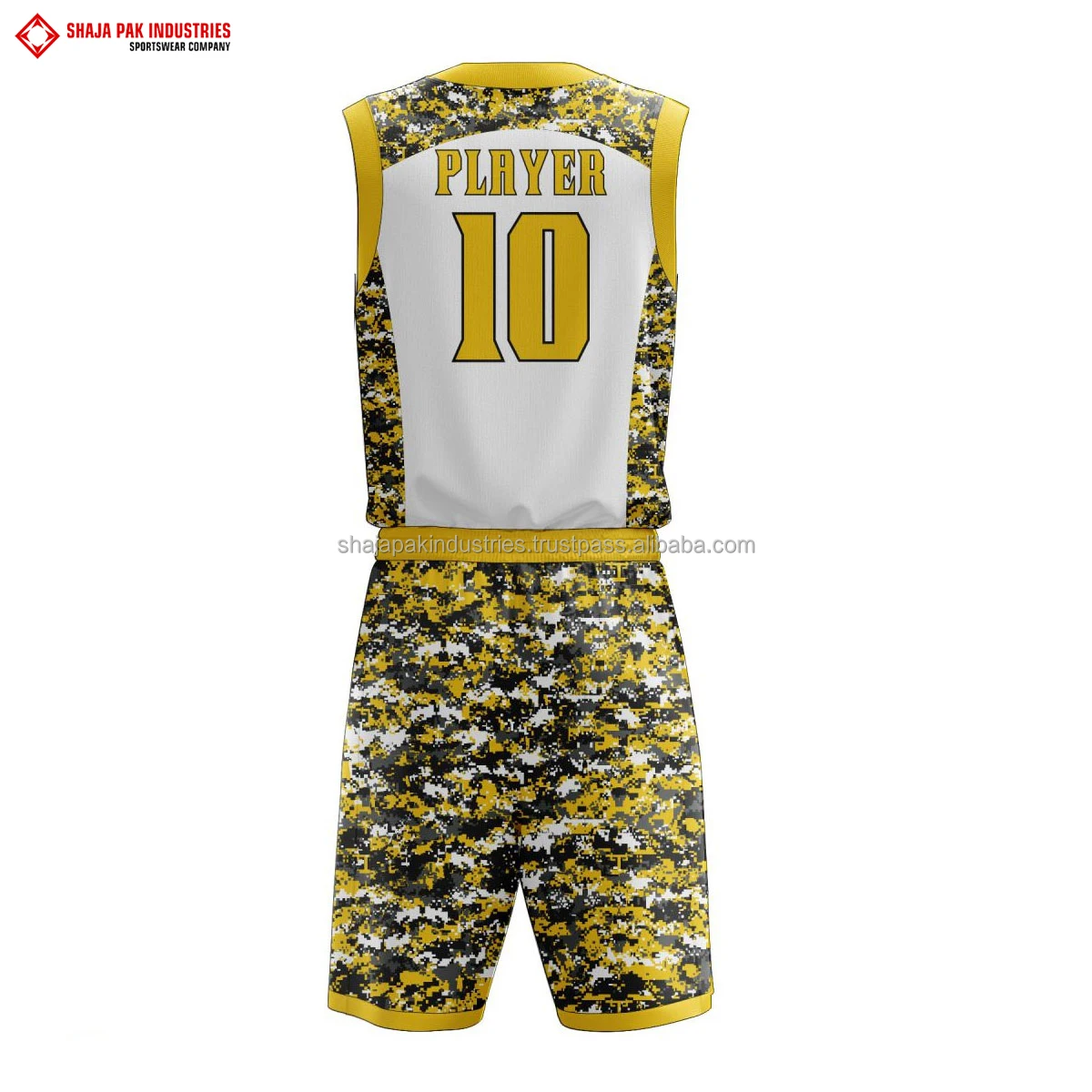 New Design Sleeveless Men Basketball Uniform Set Collage Basketball