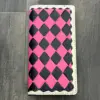 Pink & Black Checkered