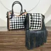 White & Black Checkered