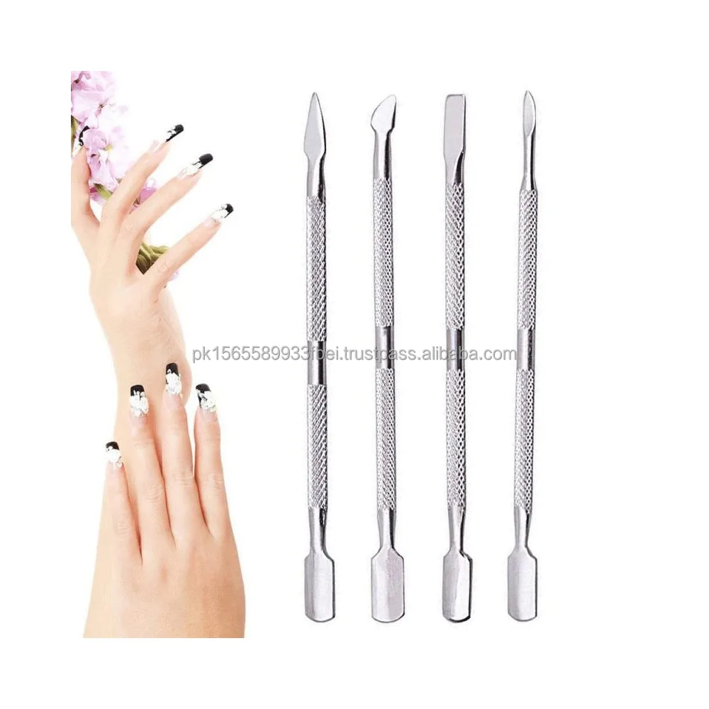 Metal Silver Cuticle Pusher Cutter Remover Salon Quality Wholesale