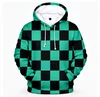 Teal Black Checkerboard Hoodie
