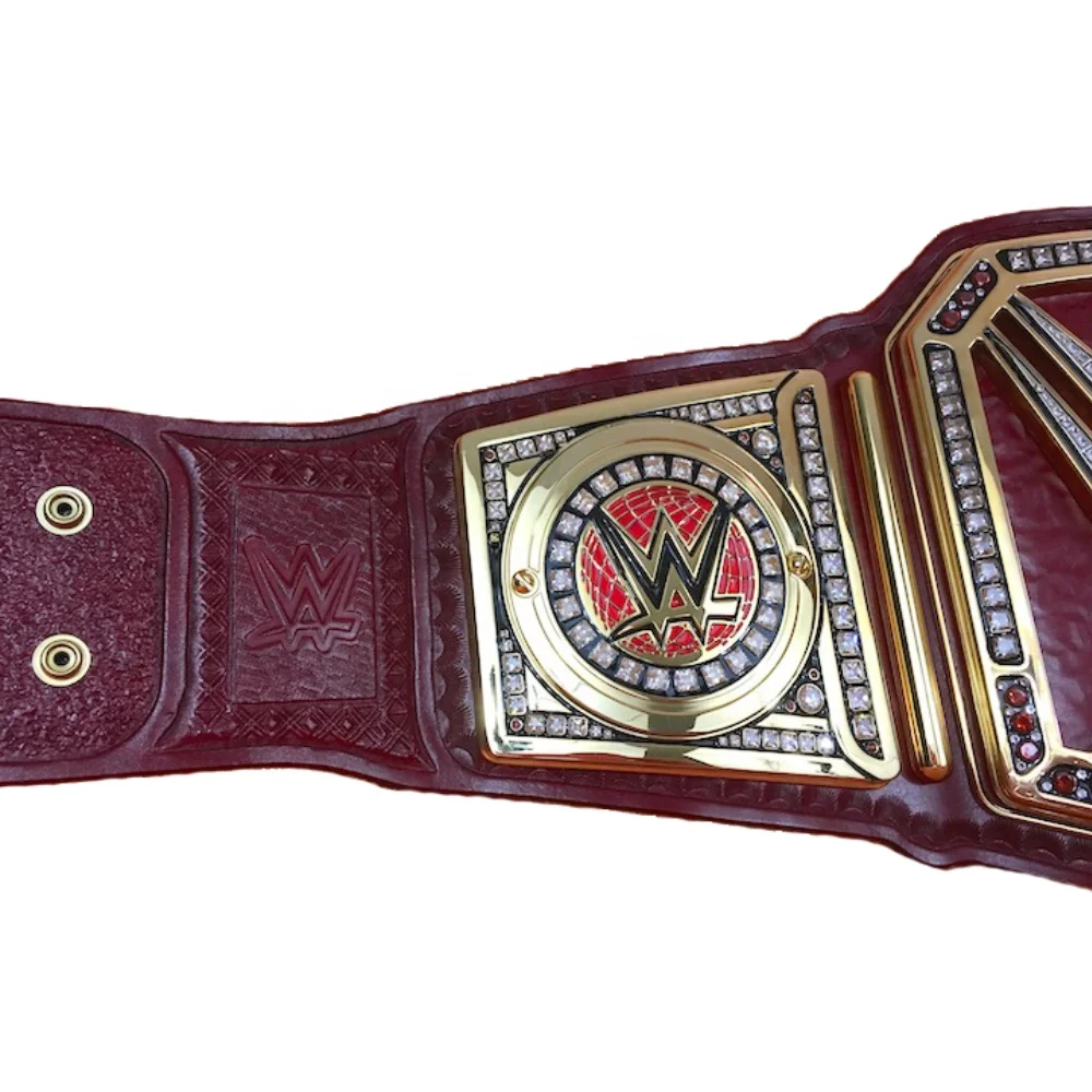 Ремни для борьбы с Чемпионатом мира ремни из натуральной кожи золотыми