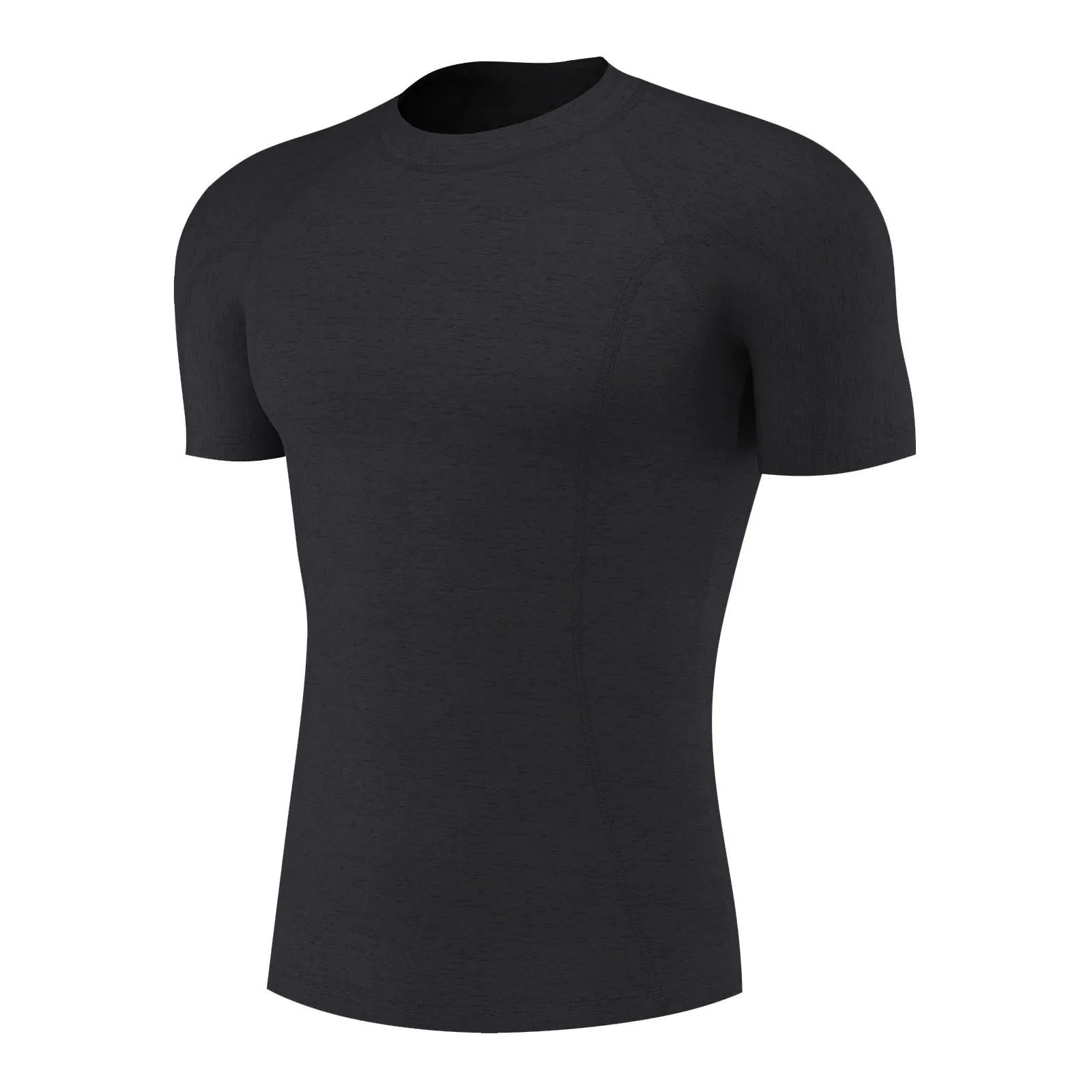 Custom Men's Compression T Shirt Half Sleeve Quick Dry Breathable Gym Running Rash Guard OEM Supplier Wholesale Manufacturer