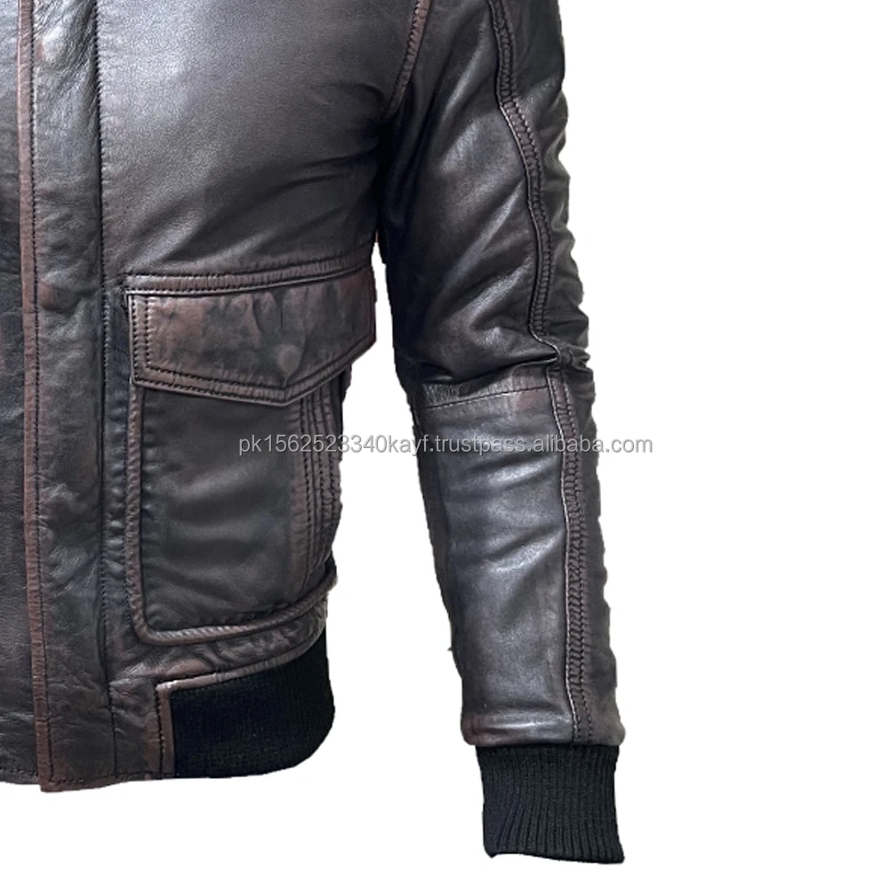 Fully Customized Genuin Leather Men Leather Jackets And Men Apparel For