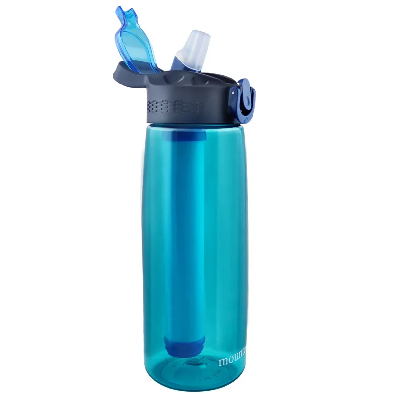BORGE Water Purifier Water Kettle With Filter Outdoor Camping Sports Survival Emergency Supplies Water Filter Filtration System Bottle