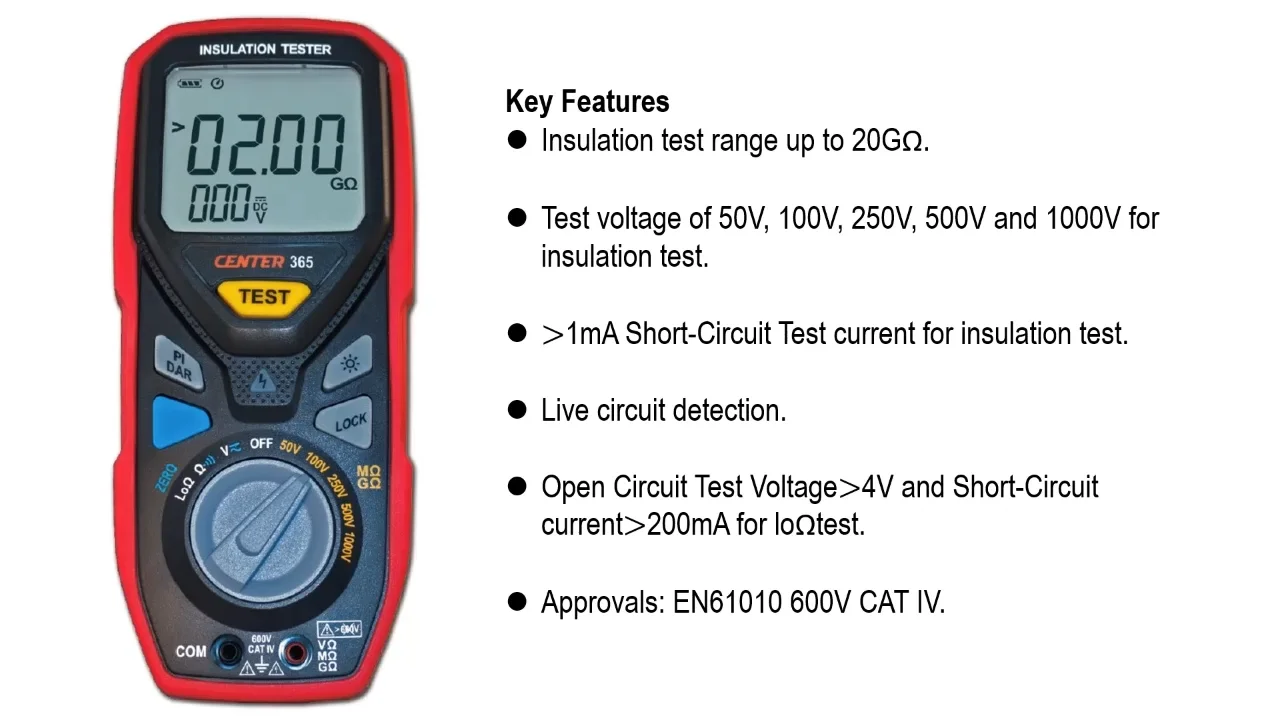 Fluke 1577 Isolatiemeter 500 V, 1000 V 600 M kopen ? Electronic