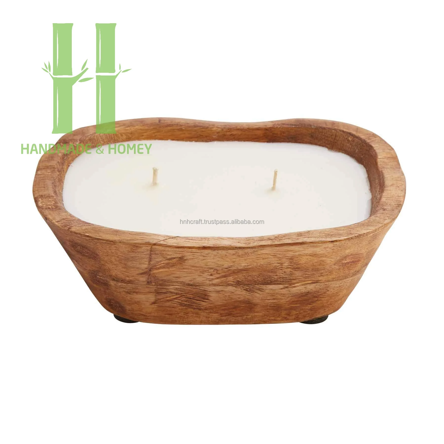 Wood Oval Dough Bowl Wooden Dough Bowl For Candle Making Variety Of