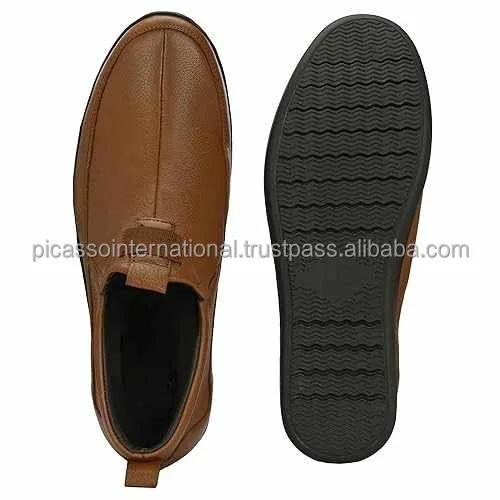 Eye Catching Design Customized Logo High Quality Formal Casual Office Party Wear Men's Genuine Leather Shoes from India