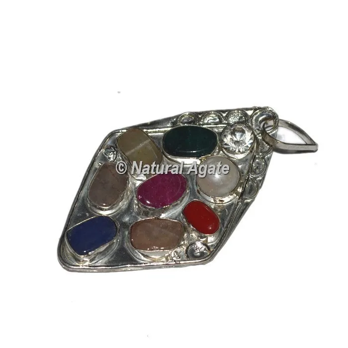 Agate 9 Plate Vastu Pendants | Seven Chakra Pendants