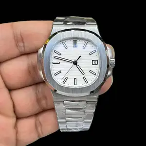 New Men's Stainless Steel Automatic Mechanical Watch with a Stylish Strap Classic case and Dial High-quality Waterproof Watches