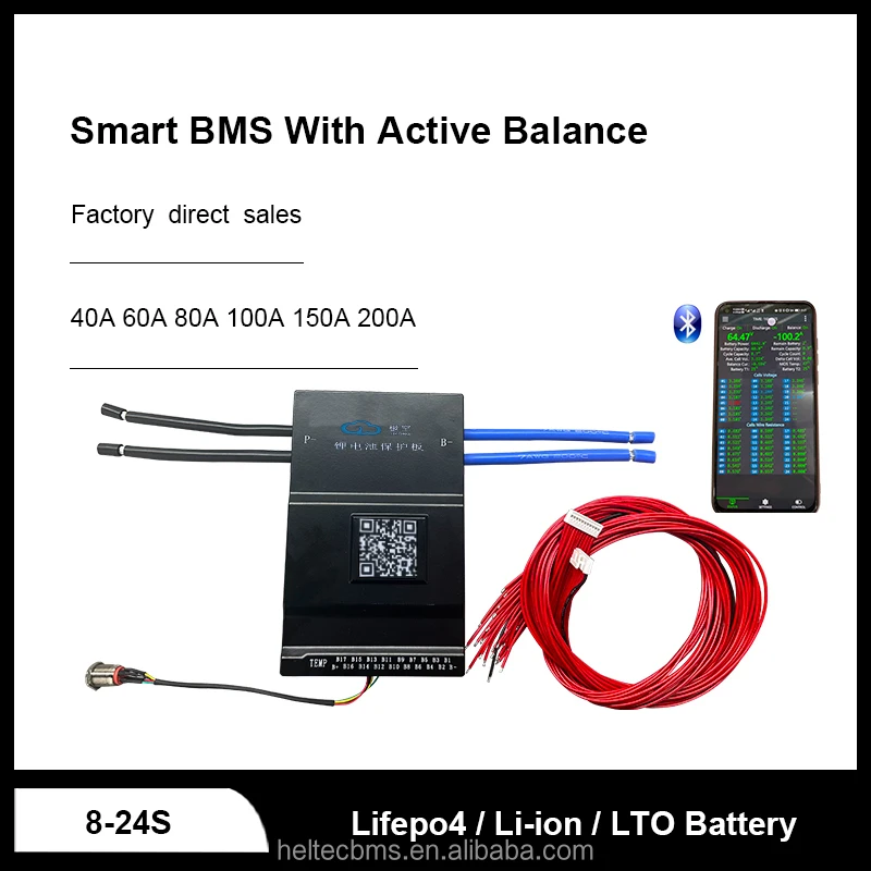 JK Active BMS 8s-20s 40A-200A - Smart Battery Management