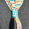 White & Turquoise Checkered