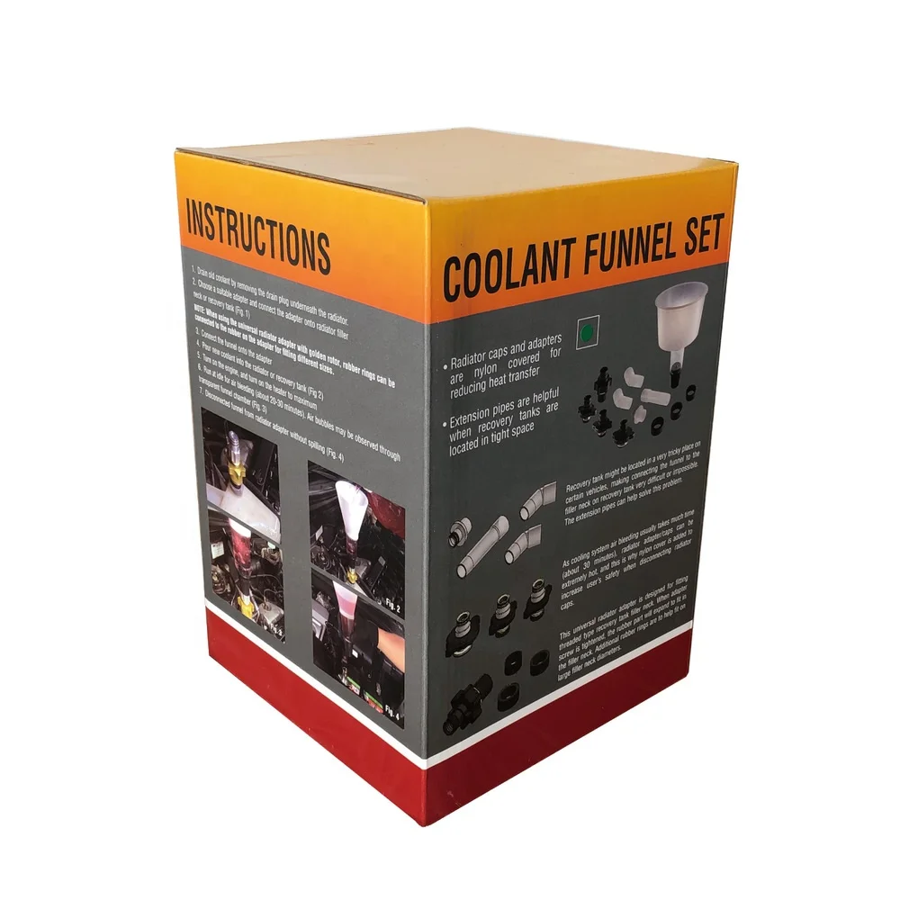 Kit De Embudo Para Refrigerante De Coche | 16 Piezas, Para Cambio De Líquido Refrigerante
