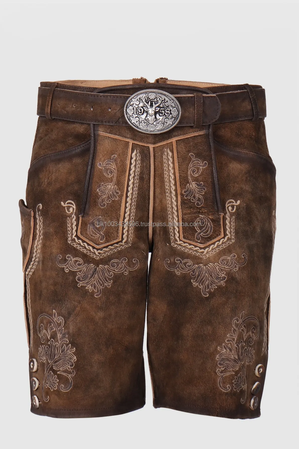 Real Leather Trachten Bavarian Custom Lederhosen Real Leather Short
