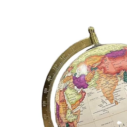 CALVIN handicrafts 'развивающий/Античный глобус с латунной старинной дугой и деревянной основой/Глобус мира/домашний декор/офисный Декор/подарок I