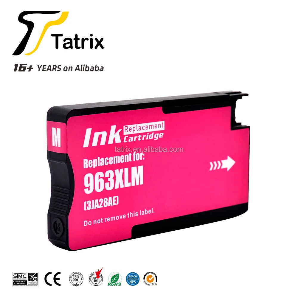 Pack De 4 Cartouches Coloran 963/963XL Compatibles HP - Noir, Cyan, Magenta, Jaune Pour OfficeJet Pro 9010, 9015, 9020, Etc.