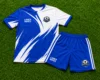 Blue with White