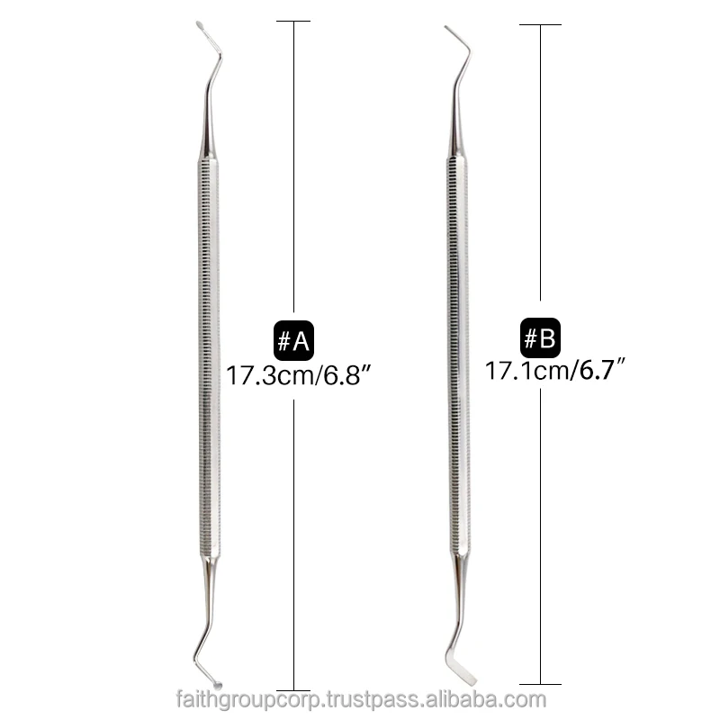 Dental Gingival Retraction Cord Packer Dental Scaler Surgical Tool Double End Stainless Steela