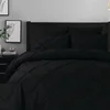 Black - Pintuck Quilt Cover