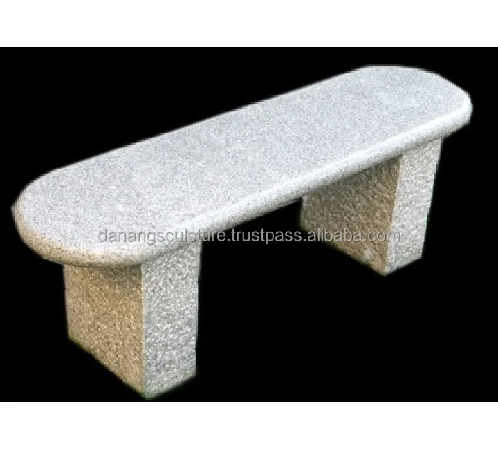 Custom Outdoor Stone Garden Bench Legs Ancient Hand Carved Marble Bench Seat Stone Bench With