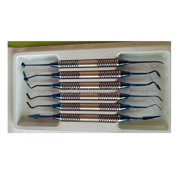 Surgical Composite Filling Instruments Set 6 Pcs Composite Kit Dental
