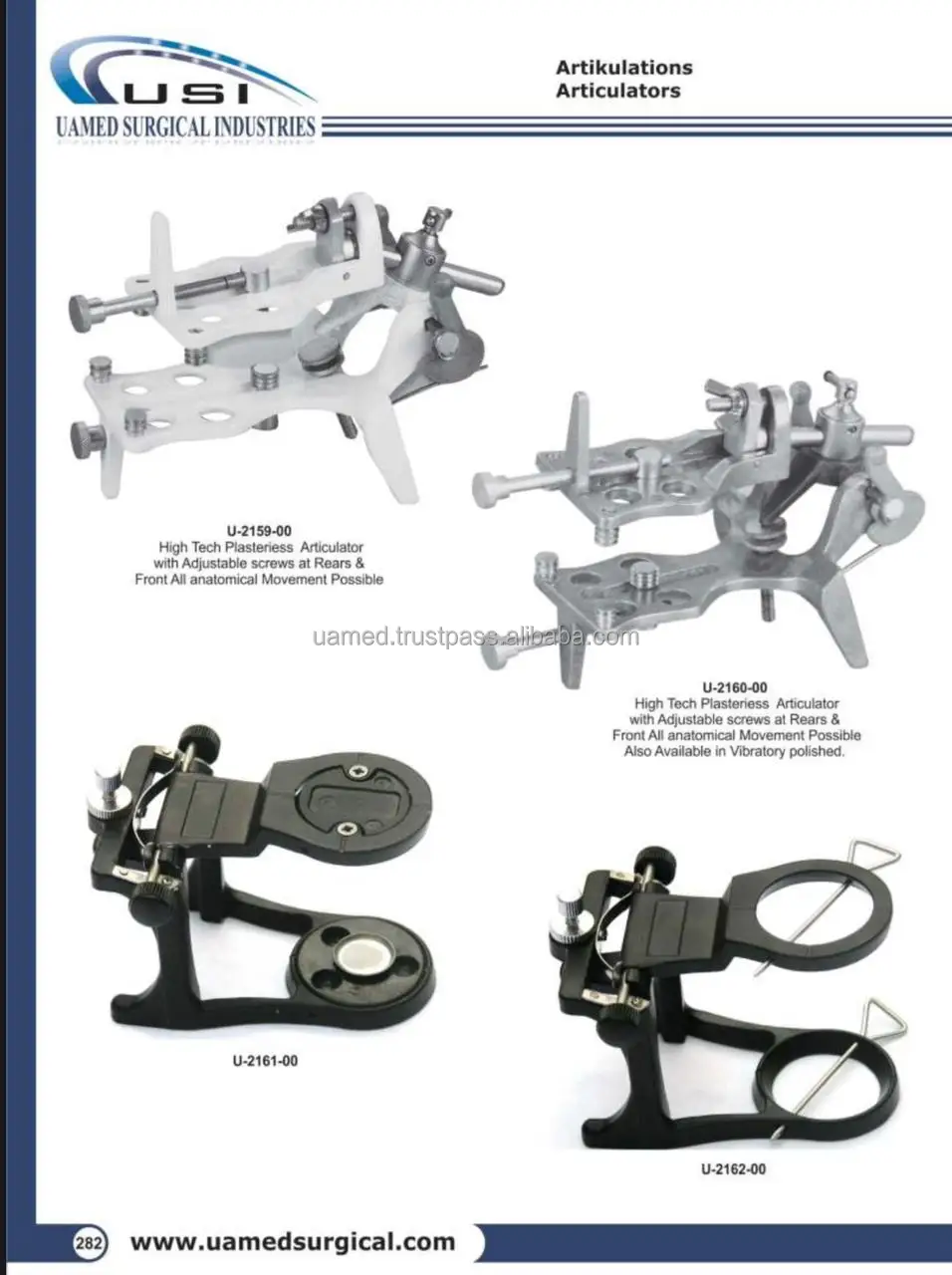 Dental Laboratory Articulators Lab Articulator Lightweight Anatomical Articulator Aluminium Zinc