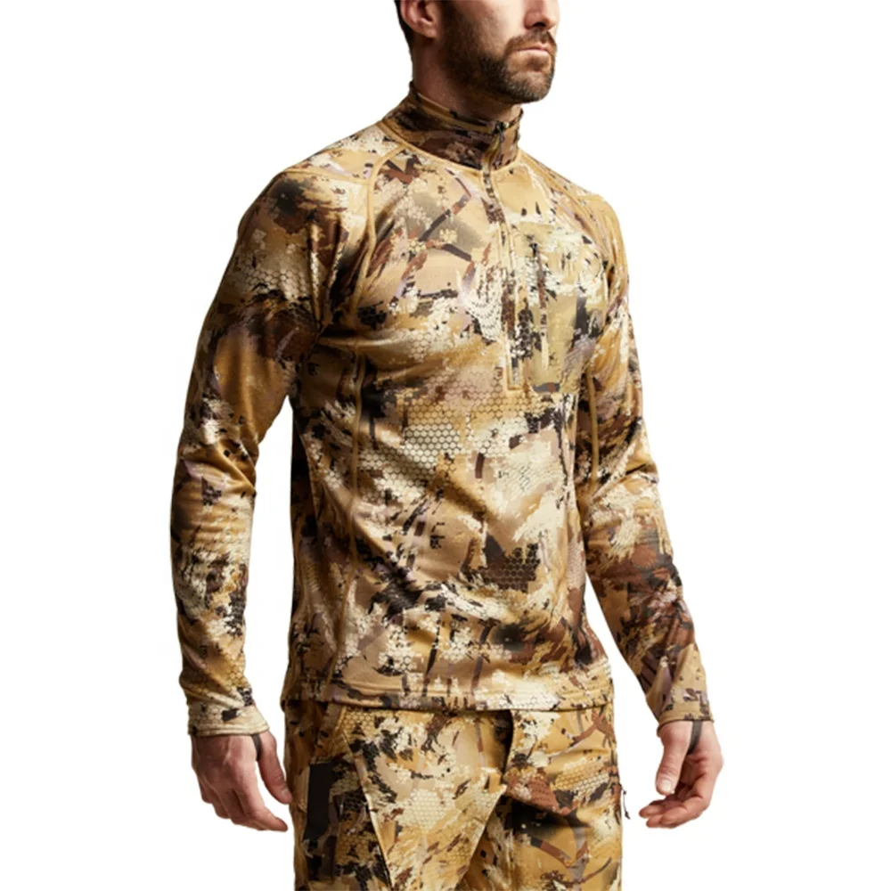 Base Layer Top Hunting Fishing Outdoor Sportswear 100 Polyester Buy