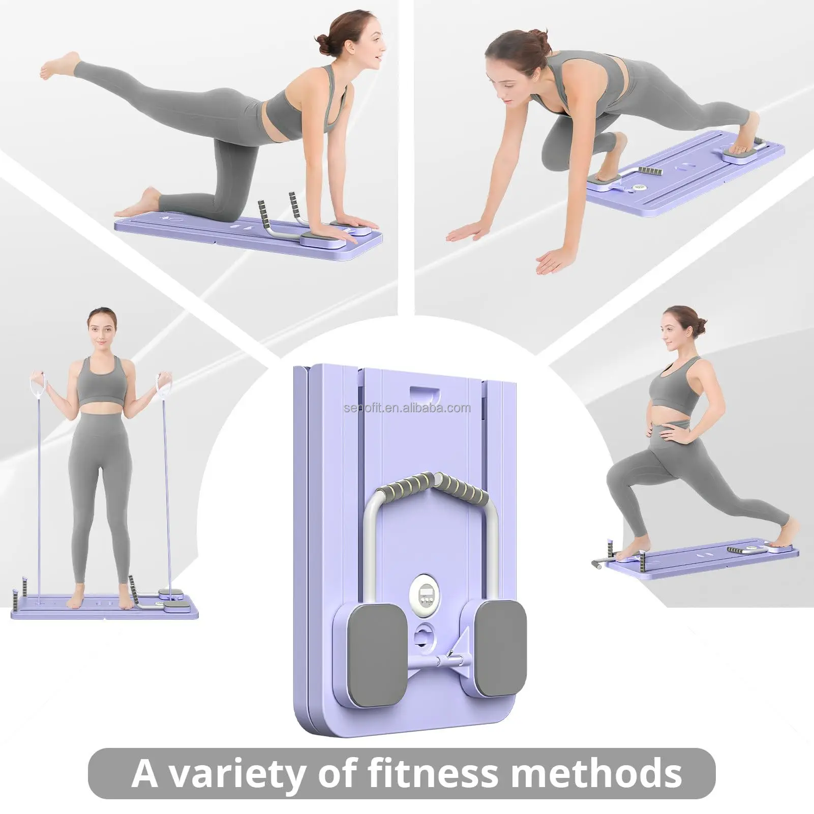Macchina Pilates Reformer Pieghevole - Per Allenamento Addominale E Forza | Salvaspazio