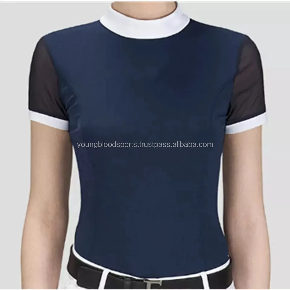 Women's Riding Style Horse And Rider Print Long Sleeve Splicing Casual Shirt main image 0