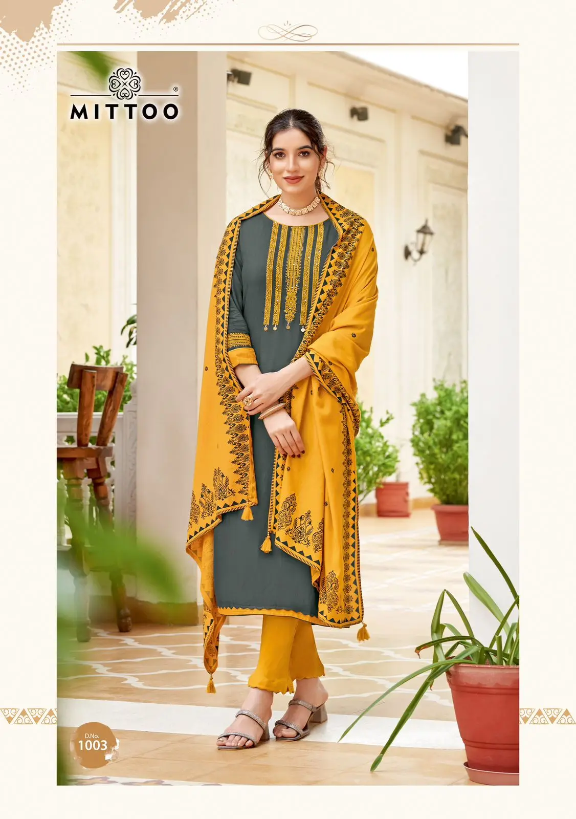 Designer Rayon Weaving Print Wedding Dress Set Embroidered Kurti Pant and Dupatta for Indian & Pakistani Culture