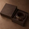 Dark tobacco brown with bronze print