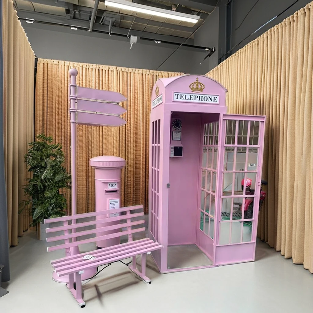 Effortless Operation Quick Setup Multifunctional 8ft Phone Booth Antique a Telephone Booth Acoustic Phone Booth