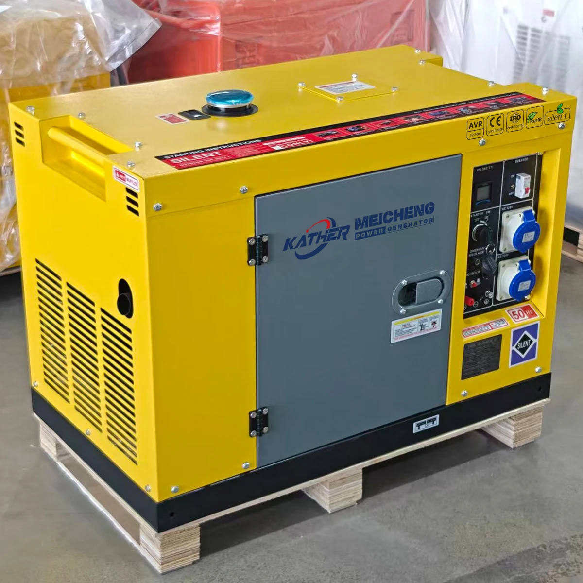 8KW 10KW 15KW 12KW 15KVA 20KVA 20KW Generator Set Mobile Silent Diesel Generators 5KVA 8KVA 10KVA AC Three Phase Dinamo 220V 5KW